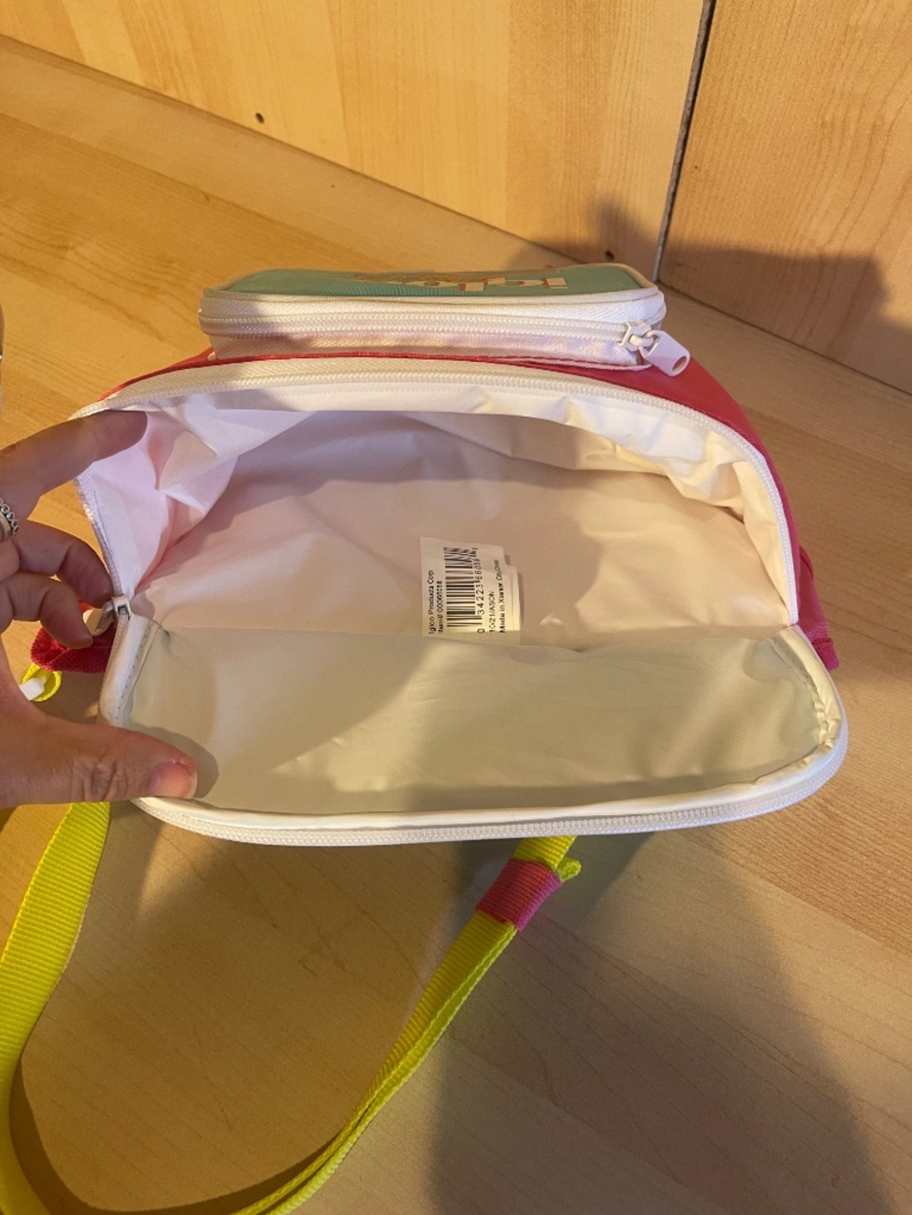Igloo 3 can Retro Fanny Pack Cooler Bag, Yellow and Mint Green - Picture 5 of 5